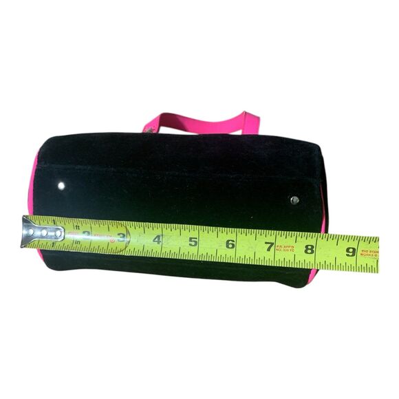 Dolls Kill x Bratz Mini Pink and Black Velour Bag - Picture 3 of 7